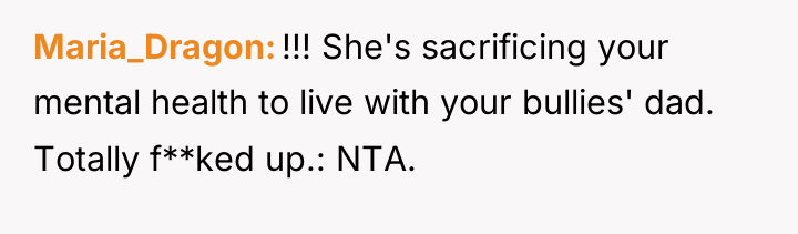 Maria_Dragon !!! She's sacrificing your mental health to live with...