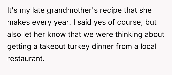 It's my late grandmother's recipe that she makes every year....