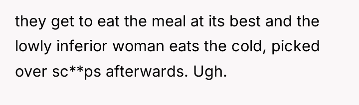 they get to eat the meal at its best and...