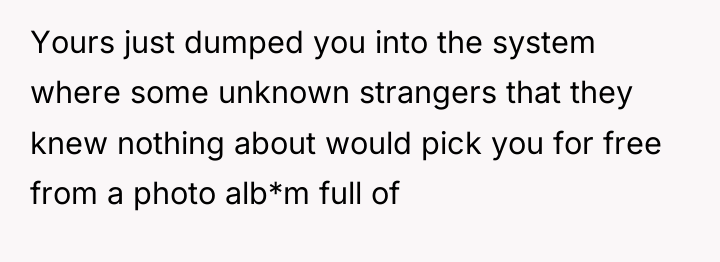 Yours just dumped you into the system where some unknown...