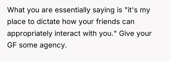 What you are essentially saying is "it's my place to...