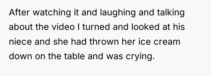 After watching it and laughing and talking about the video...