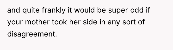 and quite frankly it would be super odd if your...