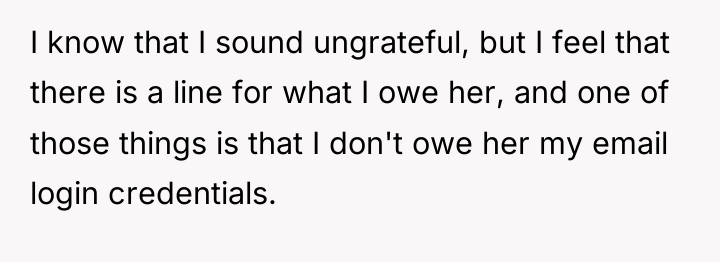 I know that I sound ungrateful, but I feel that...