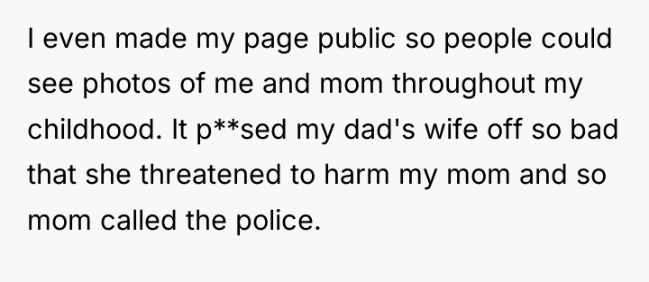 I even made my page public so people could see...