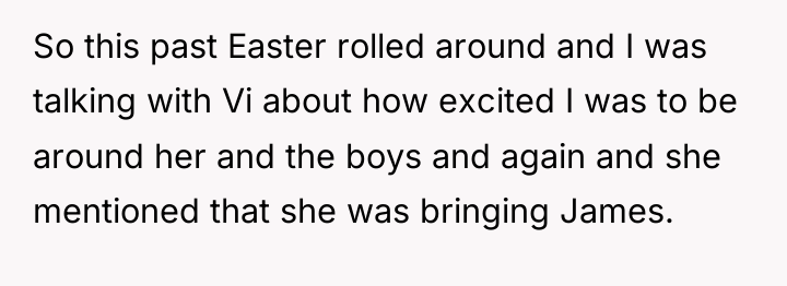 So this past Easter rolled around and I was talking...