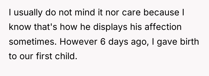 I usually do not mind it nor care because I...