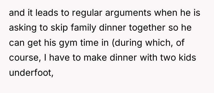 and it leads to regular arguments when he is asking...