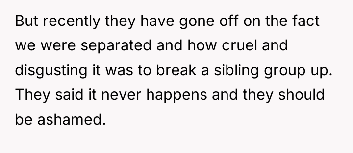 But recently they have gone off on the fact we...