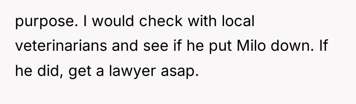 purpose. I would check with local veterinarians and see if...