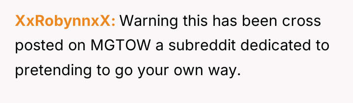 XxRobynnxX Warning this has been cross posted on MGTOW a...