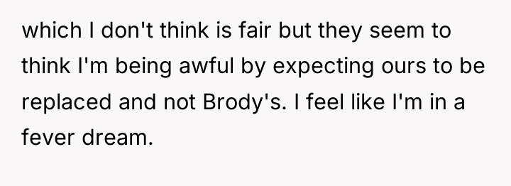 which I don't think is fair but they seem to...