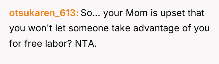 otsukaren_613 So... your Mom is upset that you won't let...