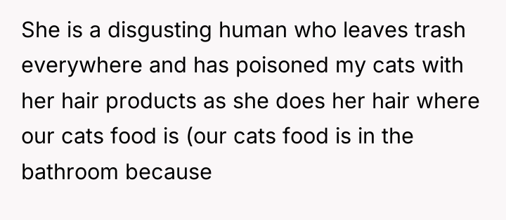 She is a disgusting human who leaves trash everywhere and...