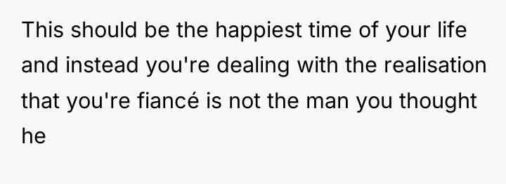 This should be the happiest time of your life and...
