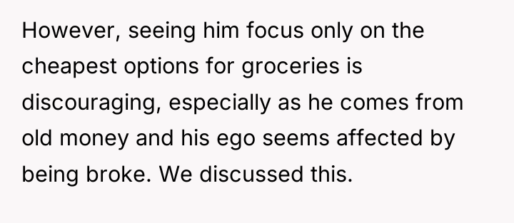 However, seeing him focus only on the cheapest options for...