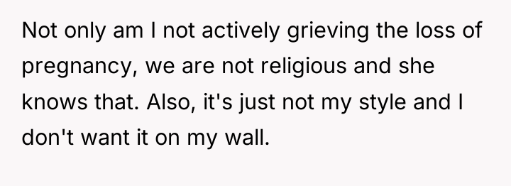 Not only am I not actively grieving the loss of...