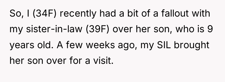 So, I (34F) recently had a bit of a fallout...