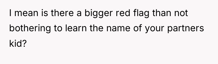 I mean is there a bigger red flag than not...
