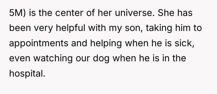 5M) is the center of her universe. She has been...