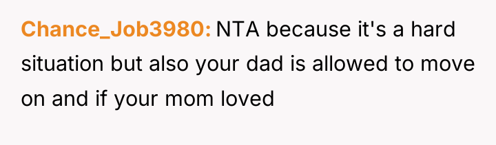 Chance_Job3980 NTA because it's a hard situation but also your...