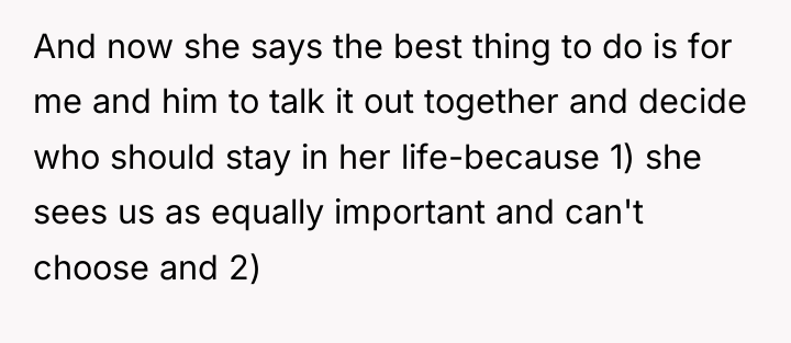 And now she says the best thing to do is...
