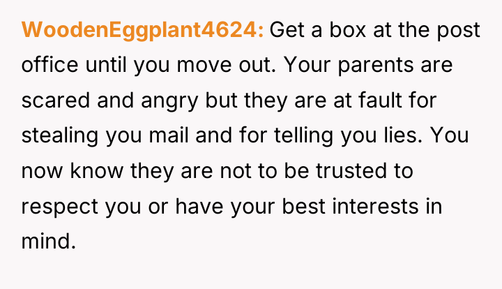 WoodenEggplant4624 Get a box at the post office until you...