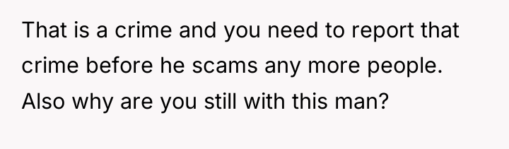 That is a crime and you need to report that...