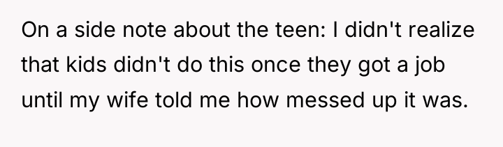 On a side note about the teen: I didn't realize...