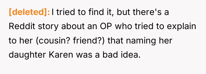 [deleted] I tried to find it, but there's a Reddit...
