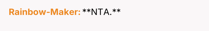 Rainbow-Maker **NTA.**