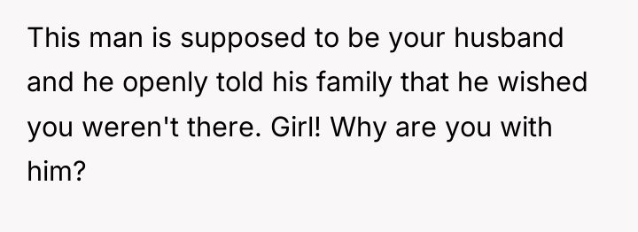 This man is supposed to be your husband and he...