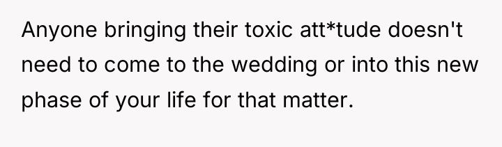 Anyone bringing their toxic att*tude doesn't need to come to...