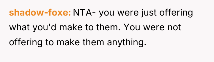shadow-foxe NTA- you were just offering what you'd make to...
