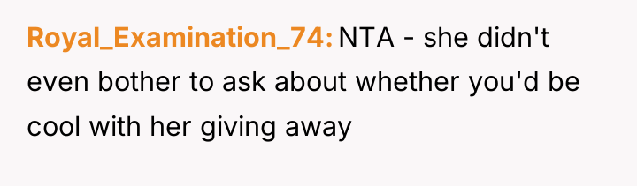 Royal_Examination_74 NTA - she didn't even bother to ask about...