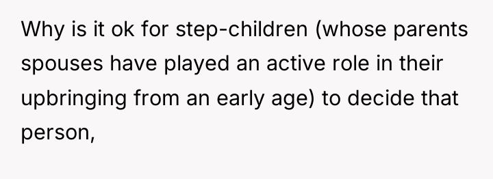 Why is it ok for step-children (whose parents spouses have...
