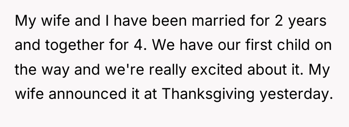 My wife and I have been married for 2 years...