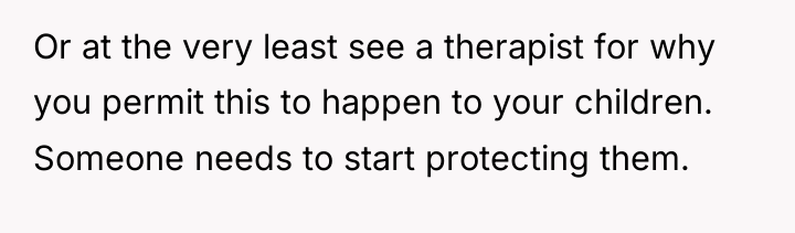 Or at the very least see a therapist for why...