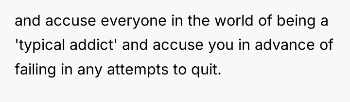 and accuse everyone in the world of being a 'typical...