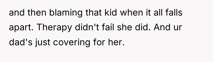 and then blaming that kid when it all falls apart....