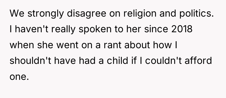 We strongly disagree on religion and politics. I haven't really...