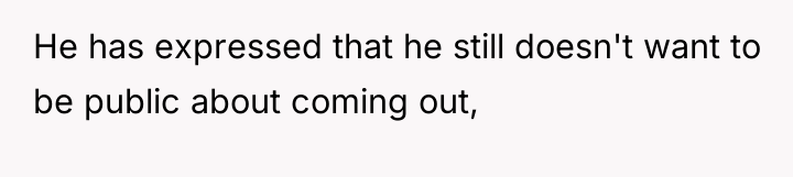 He has expressed that he still doesn't want to be...