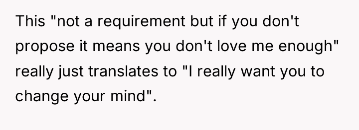 This "not a requirement but if you don't propose it...