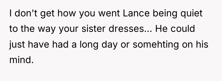 I don't get how you went Lance being quiet to...