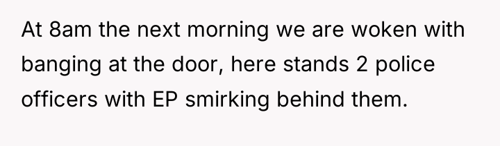 At 8am the next morning we are woken with banging...