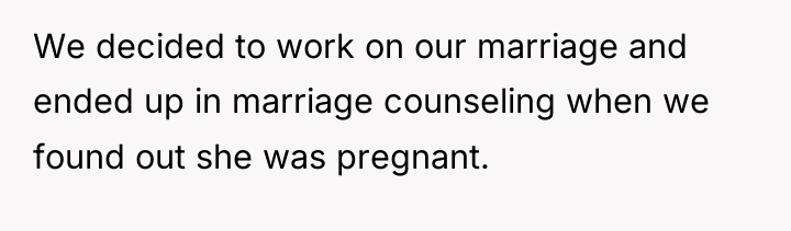 We decided to work on our marriage and ended up...