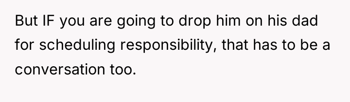 But IF you are going to drop him on his...
