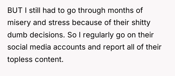 BUT I still had to go through months of misery...