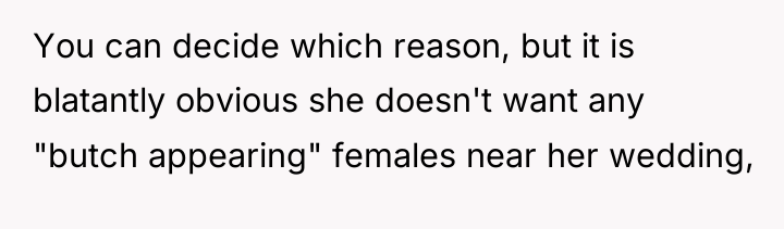 You can decide which reason, but it is blatantly obvious...