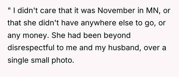 " I didn't care that it was November in MN,...